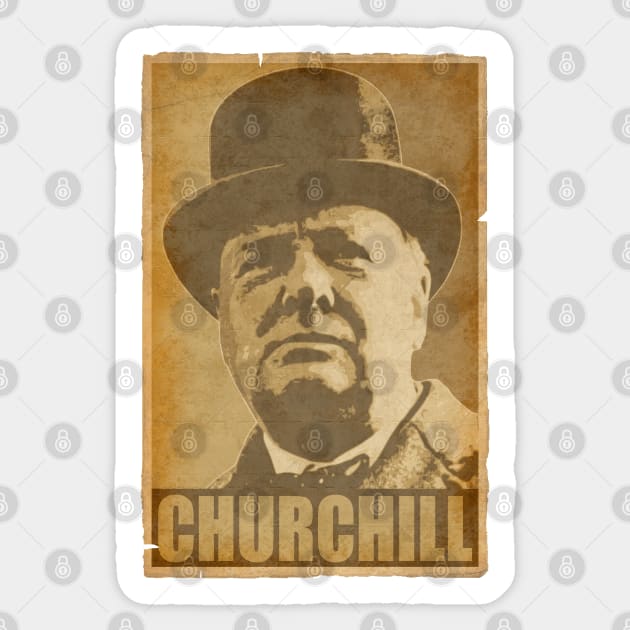 Winston Churchill Hope Sticker by Nerd_art